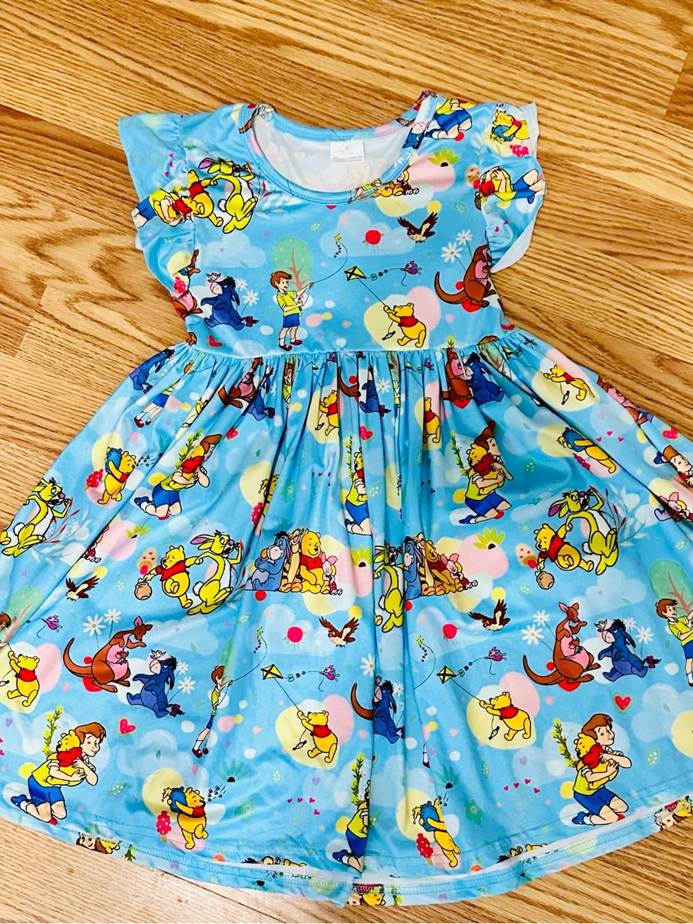 Blue Winnie the Pooh Dress